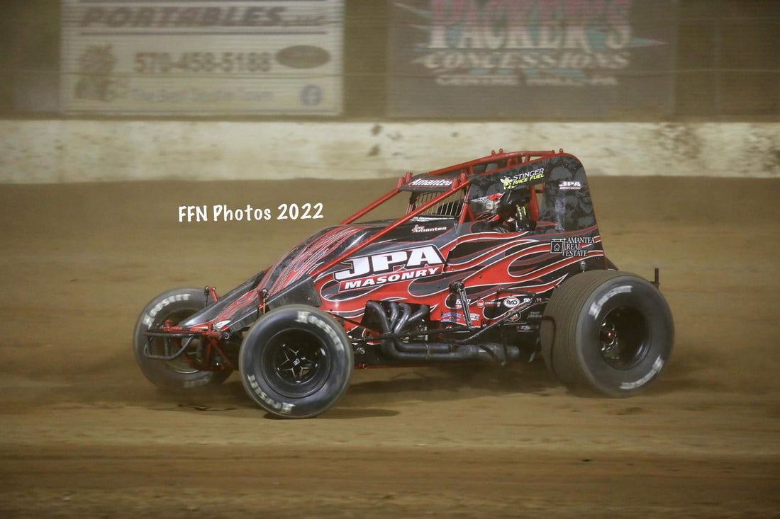 Amantea Earns First-Ever Top Five in 410 Non-Wing Sprint Car